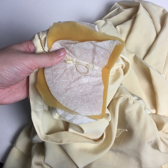 Vintage Cream Yellow Dropped Waist Dress - Picture 11 of 13